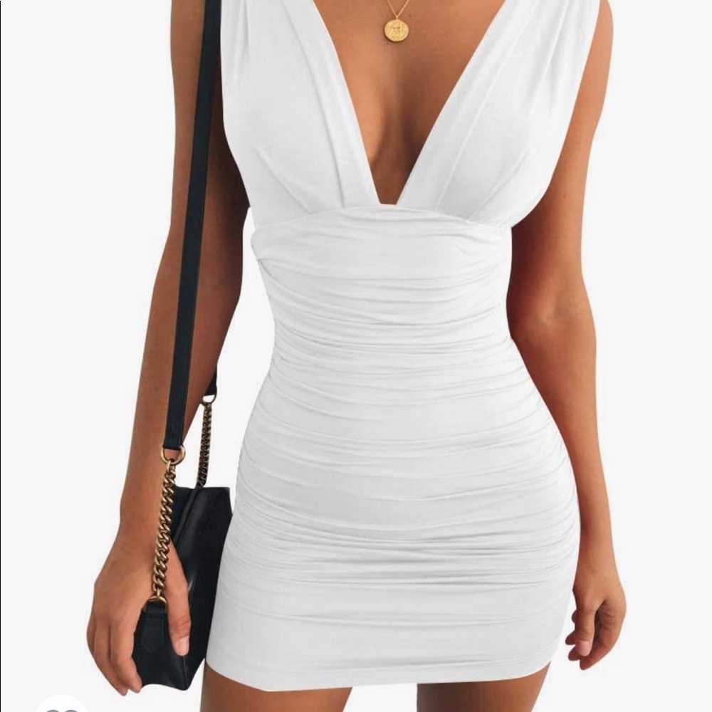White mini-dress
